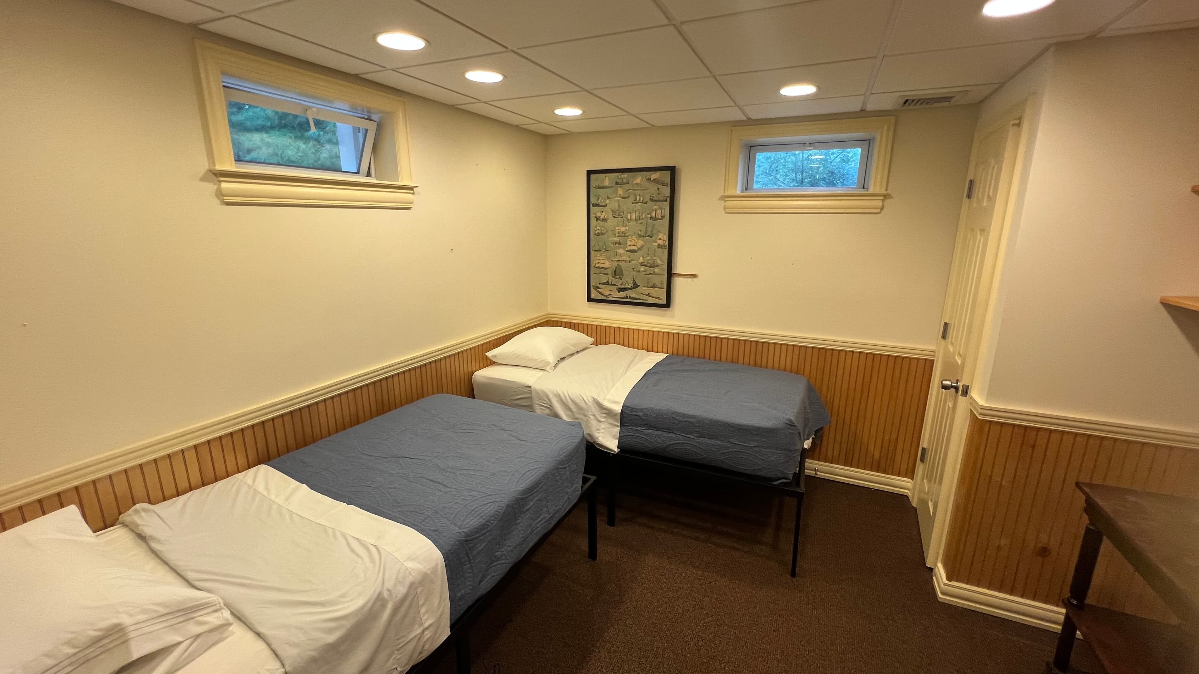 Center Moriches, NY 11934 - Second basement bedroom at insurance temporary housing