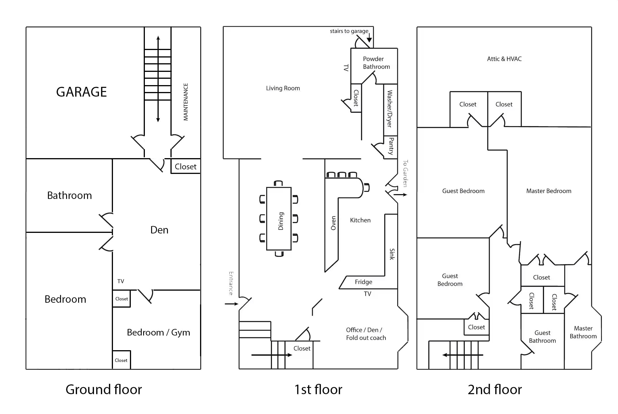 Center Moriches, NY 11934 - Floor plan of 5BR insurance displacement housing property